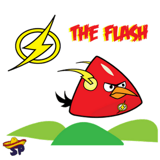 The Flash Superheroes estilo Angry Birds